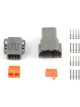 Haltech Plug & Pins Only Matching Set of Deutsch DTM-8 Connectors