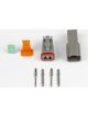 Haltech Plug & Pins Only Matching Set of Deutsch DT-2 Connectors
