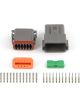 Haltech Plug & Pins Only Matching Set of Deutsch DT-12 Connectors