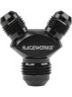 Raceworks Y Block Male Flare An Thread 1 x AN4 To 2 x AN3