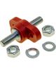 Raceworks Red 3/8 Unc 250A Bulkhead Through-Stud