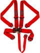Raceworks Red 5Point Sfi Latch & Link Harness 3In Belts Bolt In Ends