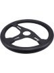 Raceworks 350mm Leather Steering Wheel Flat w/ Black Stitching