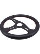 Raceworks 350mm Leather Steering Wheel Flat w/ Red Stitching