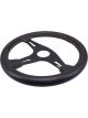 Raceworks 350mm Leather Steering Wheel Flat w/ Yellow Stitching