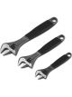 Bahco 3 Piece Adjustable Wrench Wide Jaw Set Sizes 6in/8in/10in