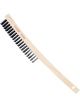 Bossweld 4 Row Engineer Wire Brush Wood Handle