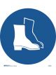 Brady Pictogram Foot Protection 200mm Diameter Self Adhesive Vinyl