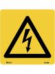 Brady Warning Sign High Voltage Symbol 100x100mm Self Adhesive Vinyl