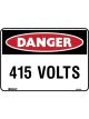 Brady Danger 415 Volts 300 x 450mm Polypropylene Sign