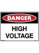 Brady Danger High Voltage 125x90mm Self Adhesive Vinyl Pack 5