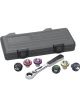 Gearwrench 7pc 3/8in Drive 6 Point Magnetic Oil Drain Plug Metric Socket