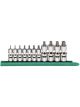 Gearwrench 11pc 1/4in 3/8in Drive Tamper Proof Torx Bit Socket Set