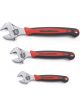 Gearwrench 3 Pc Adjustable Dual Material Wrench Set 6in 8in & 10in