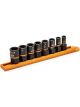 Gearwrench 8pc 1/4in 3/8in Drive Bolt Biter Impact Extraction Socket Set