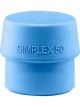 Halder Insert For Simplex Soft-Face Mallet TPE-Soft Blue 90g
