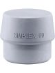 Halder Insert For Simplex Soft-Face Mallet TPE-Mid Grey 140g