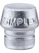 Halder Insert For Simplex Soft-Face Mallet Soft Metal Silver 55g