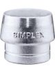 Halder Insert For Simplex Soft-Face Mallet Soft Metal Silver 405g