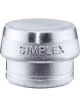 Halder Insert For Simplex Soft-Face Mallet Soft Metal Silver 855g
