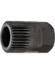 Hazet V-Ribbed Belt Pulley Adapter Outside Hexagon 17mm Wrench 19.6mm