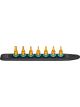 Hazet 7 Pc 1/4in Hex & Torx Socket Bits Smartrail with 7 Slots