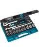 Hazet 47 Pc 1/4in & 1/2in Socket Set