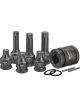 Hazet 11 Pc 3/4in & 1/2in XZN Impact Screwdriver Socket Set