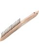 Lessmann Hand Brush 1 Row Steel Wire STA Straight Approximately 0.35mm