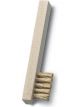 Lessmann Spark Plug Brush 100 x 15mm 2 Rows Brass Wire/Beechwood