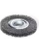 Lessmann Wheel Brush 100mm Tube 30mm Steel Wire STA Crimped 0.30mm