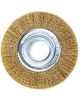 Lessmann Wavy Round Brush 100mm Reducing Ring Set 1 & Brass Wire Trim
