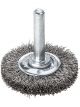 Lessmann Wheel Brush 6mm Shank 20 x 6mm Steel Wire STA Crimped 0.20mm
