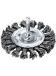 Lessmann Knot Wheel Brush 6mm Shank Dia 75 x 9mm 18 Z Straight 0.5mm