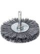 Lessmann Wheel Brush 6mm Shank 70x10mm Abrasive Nylon SIC K 120/1.10mm