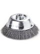 Lessmann Cup Brush Dia 65mm Steel Wire STA Crimped 0.35mm Thread M14