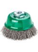 Lessmann Cup Brush 65mm Steel Wire ROF Crimped 0.35mm Thread M14