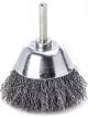 Lessmann Cup Brush 6mm Shank Dia 60mm Steel Wire STA Crimped 0.30mm
