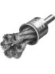 Lessmann Knot End Brush 6mm Shank 19mm M6 Knots Steel Wire Straight