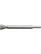 Lessmann End Brush 6mm Shank 12mm Long 120mm Steel Wire Crimped 0.20mm