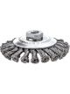 Lessmann Knot Conical Brush 100x12mm 18 Z Steel Wire Straight 0.5mm