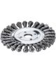 Lessmann Knot Wheel Brush 115x14mm 20 Z Steel Wire STH Straight 0.5mm