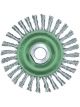 Lessmann Knot Wheel Brush 125x6mm 40 Z Steel Wire ROH Straight 0.5mm