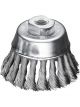Lessmann Knot Cup Brush 80mm 18 Z Steel Wire STH Straight 0.35mm