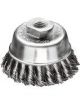 Lessmann Knot Cup Brush 65mm 18 Z Steel Wire STH Straight 0.35mm