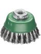 Lessmann Knot Cup Brush 65mm 18 Z Steel Wire ROH Straight 0.35mm