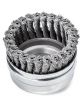 Lessmann Knot Cup Brush Support Ring 26 Braid 100mm M14 Steel Wire Trim