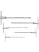 PB Swiss 5 Pc Metric Sliding T-Handle Screwdriver Set