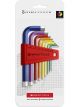 PB Swiss 9pc RainBow Hexagon Key L-Wrench Set Blister Pack