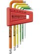 PB Swiss RainBow Hex Key L-Wrench 6pc Set w/Ball Point